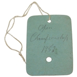 1953 Open Championship at Carnoustie Ordinary Ticket No. 663