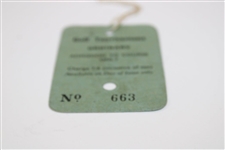 1953 Open Championship at Carnoustie Ordinary Ticket No. 663