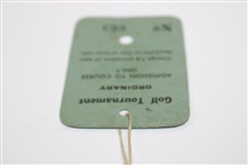 1953 Open Championship at Carnoustie Ordinary Ticket No. 663