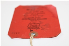 1950 Masters Tournament SERIES Badge #5155 with Original String - Jimmy Demaret Winner