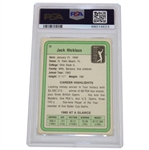 Jack Nicklaus Signed 1981 Donruss Rookie Card PSA/DNA Certified Auto Grade GEM-MT 10 #68014623
