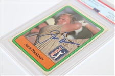 Jack Nicklaus Signed 1981 Donruss Rookie Card PSA/DNA Certified Auto Grade GEM-MT 10 #68014623