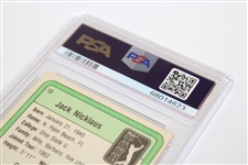 Jack Nicklaus Signed 1981 Donruss Rookie Card PSA/DNA Certified Auto Grade GEM-MT 10 #68014623