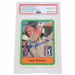 Jack Nicklaus Signed 1981 Donruss Rookie Card PSA/DNA Certified Auto Grade GEM-MT 10 #84682770