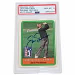 Jack Nicklaus Signed 1981 Donruss Stats Leaders Card PSA/DNA Certified Auto Grade GEM-MT 10 #84731049