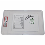 Jack Nicklaus Signed Augusta National Golf Club Scorecard PSA/DNA Certified Auto Grade Authentic #84256630