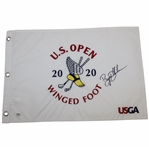 Bryson DeChambeau Signed 2020 US Open at Winged Foot Embroidered Flag PSA/DNA #AL68160