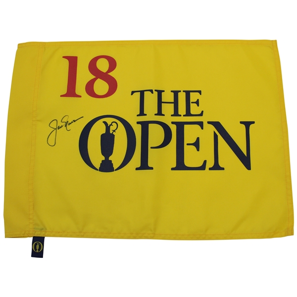 Jack Nicklaus Signed The Open Championship Undated Flag JSA ALOA