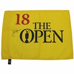 Jack Nicklaus Signed The Open Championship Undated Flag JSA ALOA