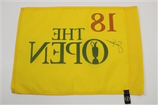 Jack Nicklaus Signed The Open Championship Undated Flag JSA ALOA