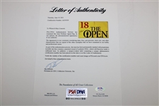 Jack Nicklaus Signed The Open Championship Undated Flag JSA ALOA