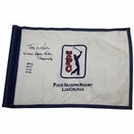 Tom Watson Signed TPC Course Flag with Winner Byron Nelson Championship & Years JSA ALOA