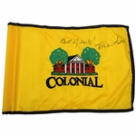 Tom Watson Signed Colonial Embroidered Course Flag JSA ALOA