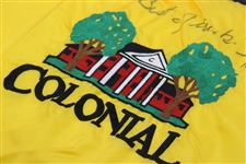 Tom Watson Signed Colonial Embroidered Course Flag JSA ALOA