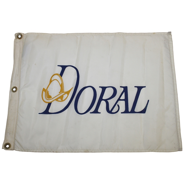 Doral White with Blue Flag