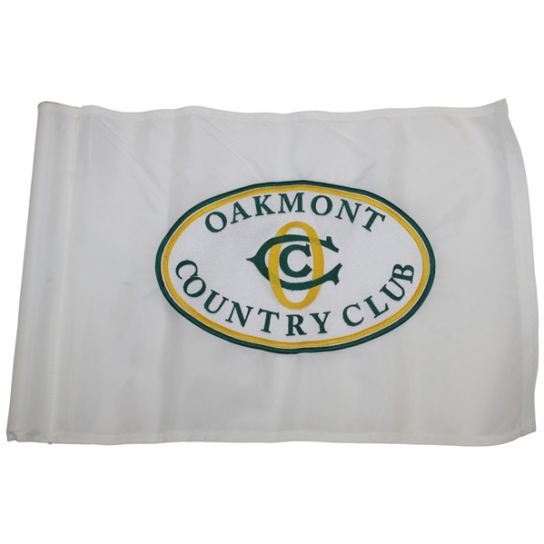 Oakmont Country Club Embroidered White Course Flag