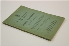 1933 Open Championship at St. Andrews Official Wednesday Program
