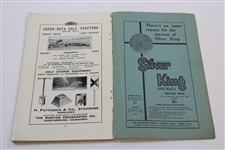 1933 Open Championship at St. Andrews Official Wednesday Program