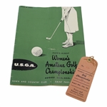 1951 Womens Amateur Golf Championship at Town & Country Club St Paul, MN Program & Ticket