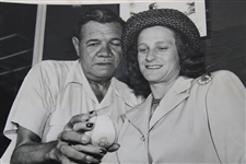 Babe Ruth & Babe Zaharias 'The Babes' 8/13/1947 Press Photo - Close Shot