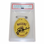 Jack Nicklaus Signed 1965 Masters SERIES Badge #23352 PSA/DNA #68013340