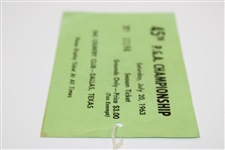 1963 PGA Championship at DAC Country Club Ticket #1184 - Jack Nicklaus Major Win