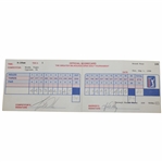 Tiger Woods' Pro Debut 1996 GMO Hole-in-One Sunday Official PGA USED Scorecard!