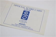 Tiger Woods' Pro Debut 1996 GMO Hole-in-One Sunday Official PGA USED Scorecard!