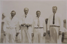 Bobby Jones Original George Pietzcker Photo w/ U.S. Am Champs Von Elm, Gardner & Marston