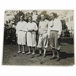 Bobby Jones 1930 US Amateur 8x10 Wire Photo with Johnston, Sweetser, & Marston