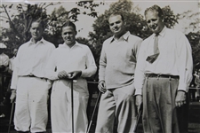 Bobby Jones 1930 US Amateur 8x10 Wire Photo with Johnston, Sweetser, & Marston