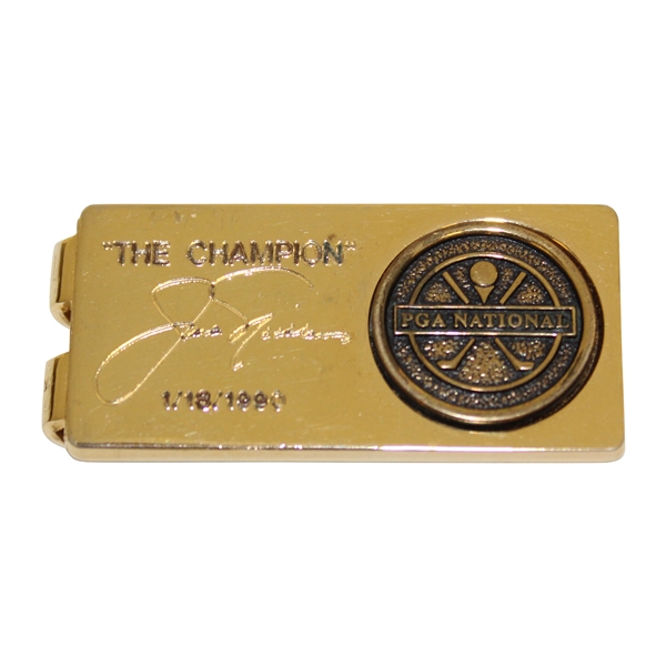 Jack Nicklaus Ltd Ed PGA National The Champion Gold Commemorative Money Clip #097/250