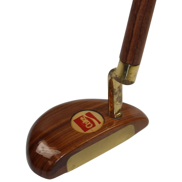 Woodie Golf Design USA Coke Themed Wood Shafted Putter w/Marvin Young Shaft Stamp