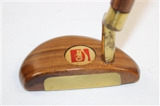 Woodie Golf Design USA Coke Themed Wood Shafted Putter w/Marvin Young Shaft Stamp