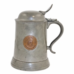 Vintage Bear Hill Golf Club Pewter Tankard with Glass Bottom - Wakefield Ma. 