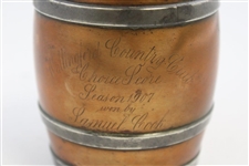 1907 Wallingford CC Bronze & Pewter Choice Score Season Tankard Won By Samuel Cook