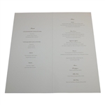 2010 Ryder Cup Team USA & Team Europe Signed Dinner Program/Menu w/Tiger JSA ALOA