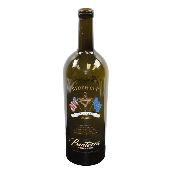 2008 Ryder Cup at Valhalla GC Ltd Ed Magnum Bottle of 2006 Bonterra Vineyard 90/200 (Empty)