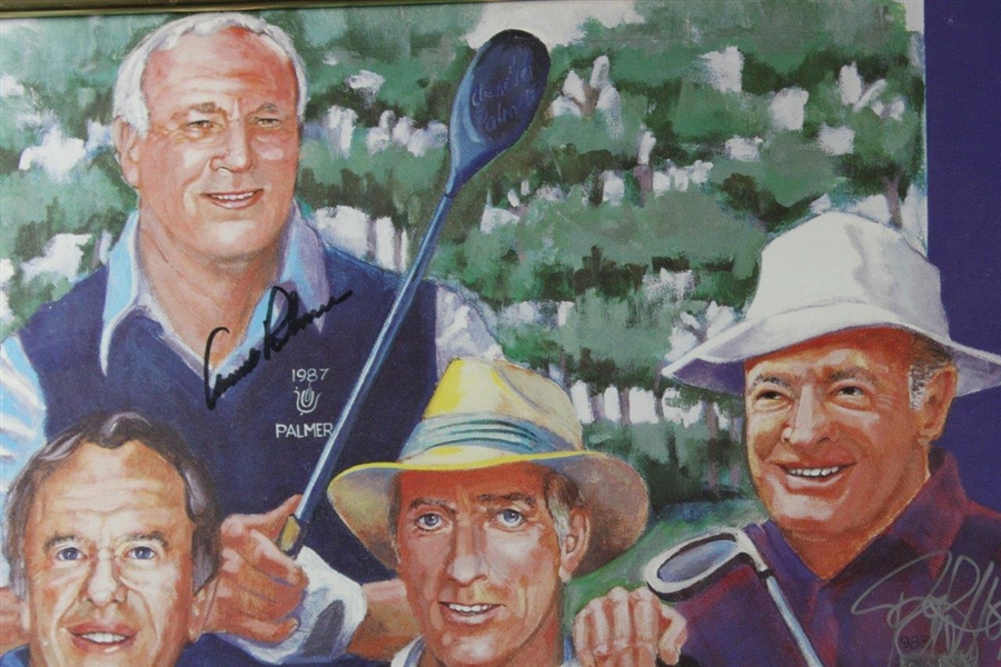 Astronauts, Presidents, & Golf Legends Multi-Signed 1994 Doug Sanders Celebrity Classic Matted Poster - Framed