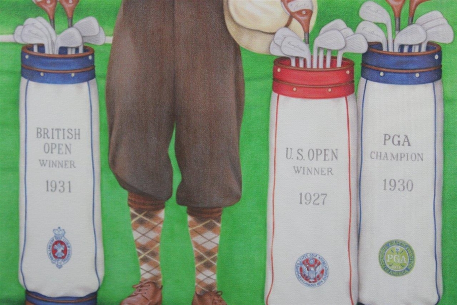 Tommy Armour Major Wins Golf Bags Kathy Crosse Print - Framed