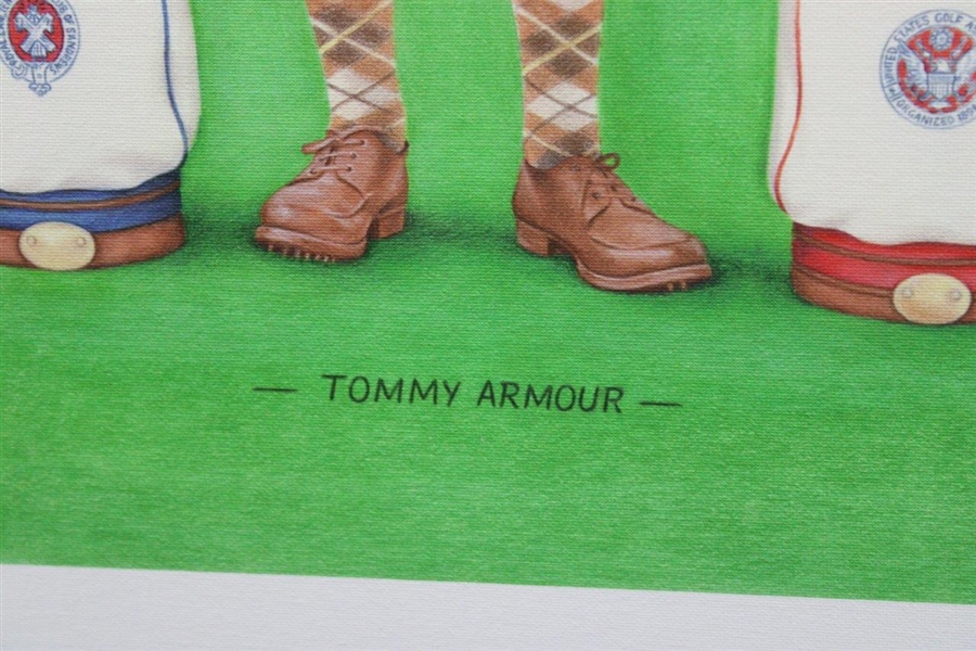 Tommy Armour Major Wins Golf Bags Kathy Crosse Print - Framed