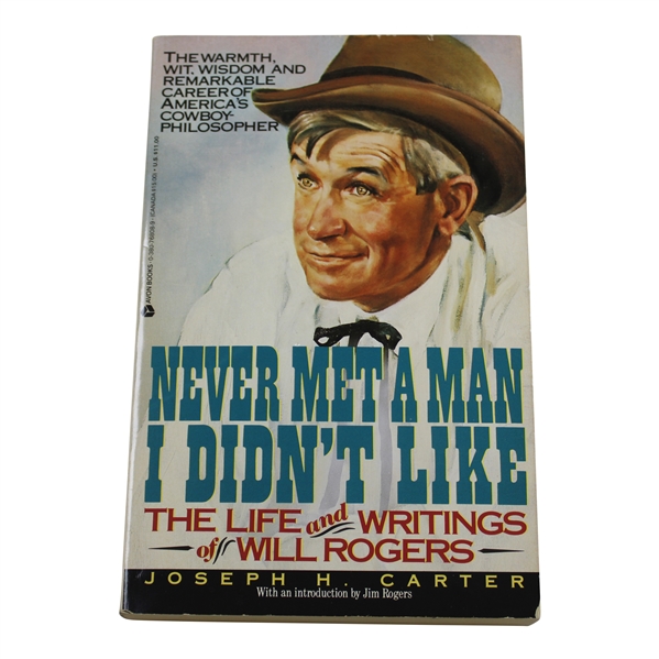 Payne Stewarts Never Met A Man I Didnt Like Book Signed & Personalized by Author Joseph Carter