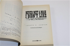 Payne Stewart's 'Never Met A Man I Didn't Like' Book Signed & Personalized by Author Joseph Carter