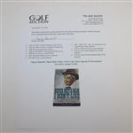 Payne Stewart's 'Never Met A Man I Didn't Like' Book Signed & Personalized by Author Joseph Carter