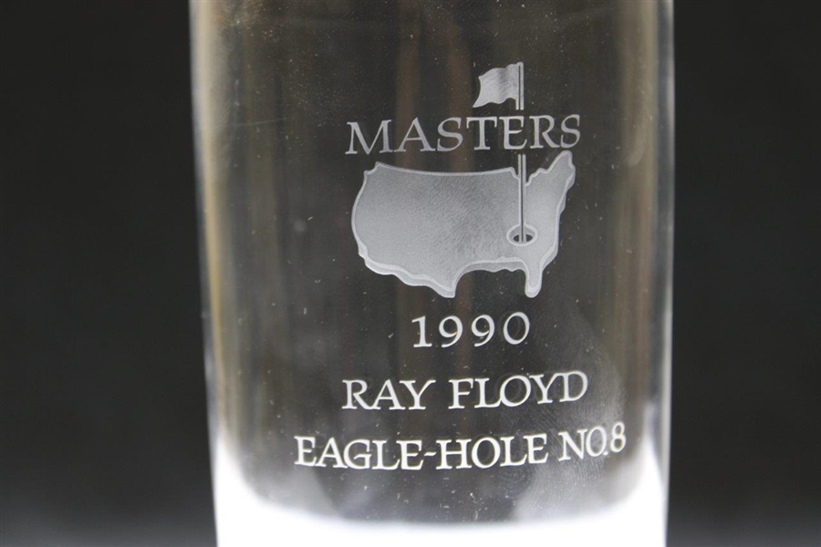 Ray Floyd's 1990 Masters Tournament Hole No. 8 Steuben Crystal Eagle Glass