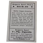 1932 Walter Hagen Bulgaria Sport-Photos Bild Nr. 219 Golf Card