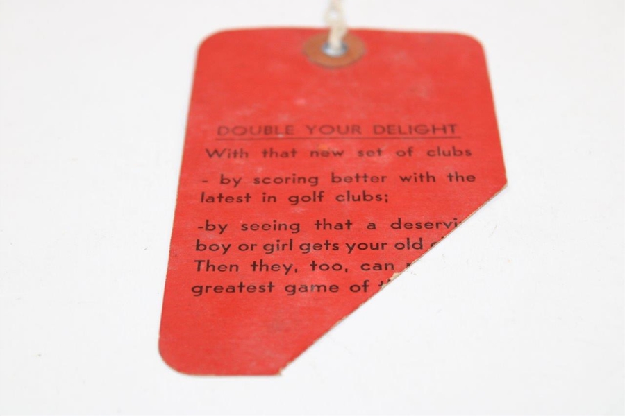 1952 Masters Tournament Saturday 3rd Round Ticket #481 with Original String - Cut