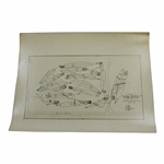 Early 1930s Ridgewood Golf Course of Cleveland, Ohio Drainage Plan - Wendell Miller Collection