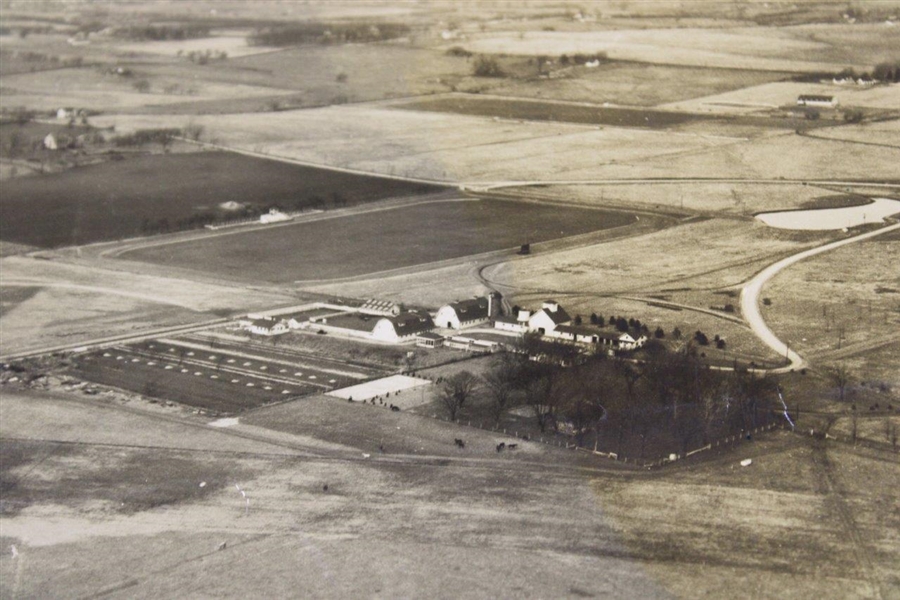 Early 1930's Aerial Photo And 2 Letters Regarding Farm Buildings Of Mr. Nafziger - Wendell Miller Collection