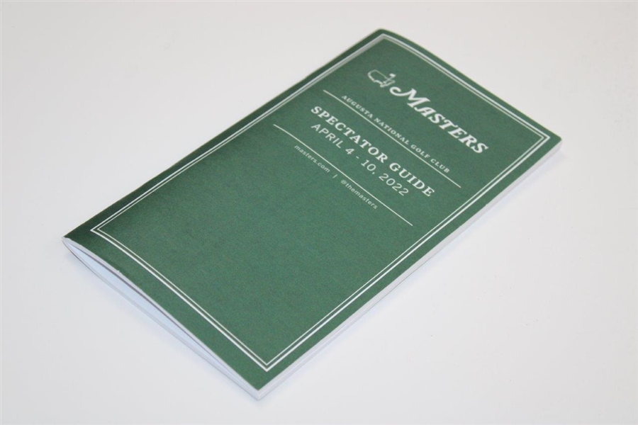 Five (5) Masters Tournament Spectator Guides - 1973, 1975, 1978, 1987, 1997 & 2022